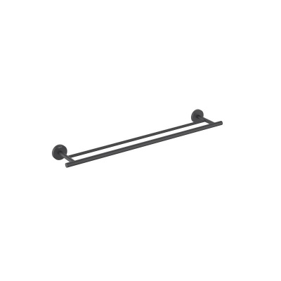 Полотенцедержатель двойной 600 мм AQUATEK, матовый черный AQ4230MB ОБЕРОН фото в интернет-магазине Русалия