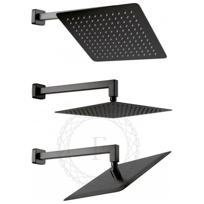 Душевая система встраиваемая FILARETE Waterfall FL1010BG, графит фото в интернет-магазине Русалия