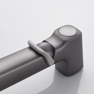 Гигиенический душ со смесителем Shevanik S6805T, оружейная сталь фото в интернет-магазине Русалия