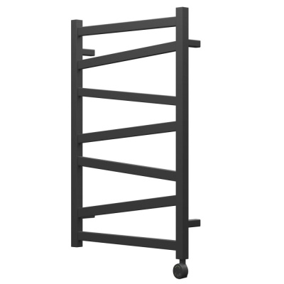 Полотенцесушитель электрический Point Феникс PN15158BE П7 500x800 левый/правый, черный фото в интернет-магазине Русалия