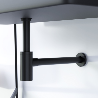 210800300 Option, cифон для раковины, чёрный матовый фото в интернет-магазине Русалия