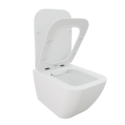 Унитаз MIMI Aria MW ТЕРМООБЖИГ (не плёнка) подвесной безободковый белый матовый Ceruttispa CT8919 (510x350x355) фото в интернет-магазине Русалия