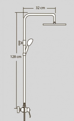 Душевой гарнитур Triumph Cromo VR.TRM-9910.CR Veragio фото в интернет-магазине Русалия