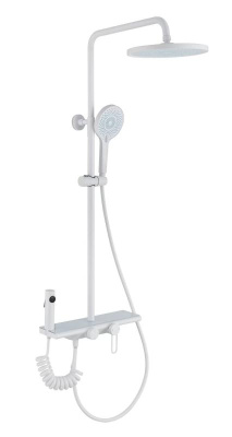 Душевая стойка OLIVE'S KABRERA (4 потока), белый (37294KBW) фото в интернет-магазине Русалия