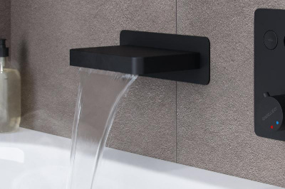 Излив настенный EXCELLENT Krotos AREX.8025BL (черный мат) фото в интернет-магазине Русалия