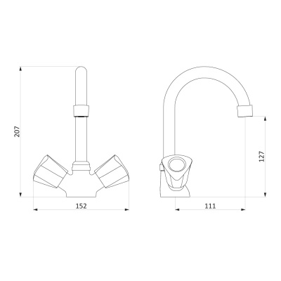 340210000 Object,смеситель для умывальника без дк фото в интернет-магазине Русалия