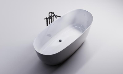 Ванна АТРИЯ 160*75 с интегрированным переливом, литой мрамор 1600х750 01010047 Astra-Form фото в интернет-магазине Русалия