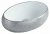 Раковина накладная овальная 433SS белый/серебро CeramaLux фото в интернет-магазине Русалия