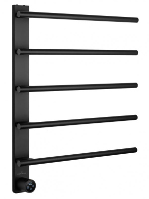 Полотенцесушитель электрический WONZON & WOGHAND NÜRNBERG, Черный матовый (WW-AL345-MB) фото в интернет-магазине Русалия