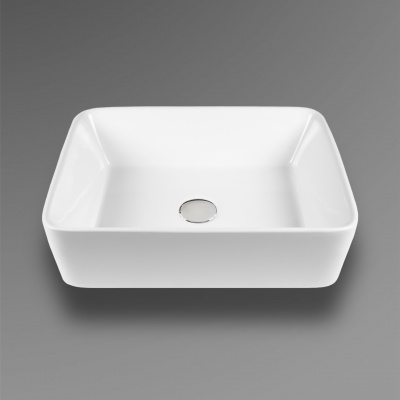 BOND S54-480 Раковина накладная прямоугольная 48*37*13см белая фото в интернет-магазине Русалия