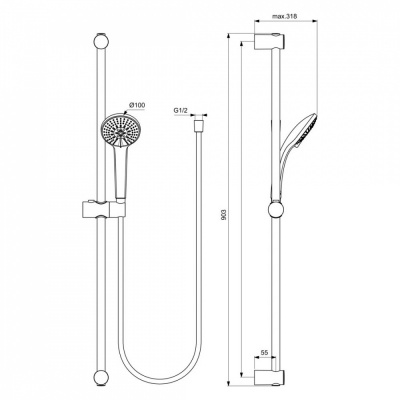 Набор смесителей Ceratherm BC985AA Ideal Standard фото в интернет-магазине Русалия
