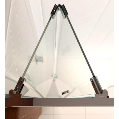 Душевая дверь RGW PA-24 (складная) 1400, стекло прозрачное, профиль хром фото в интернет-магазине Русалия