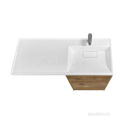 Тумба под раковину AQUATON Лондри 60 Дуб Рустикальный без фасада 1A266901LHDR0 фото в интернет-магазине Русалия