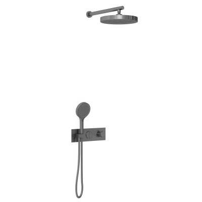 Душевой комплект VSFW-422TI2GM встраиваемый, вороненая сталь Vincea фото в интернет-магазине Русалия