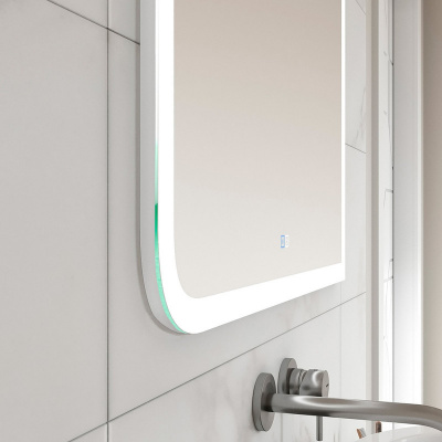 Зеркало с подсветкой Fantasy 800x600 антизапотевание ЗЛП103 Continent фото в интернет-магазине Русалия