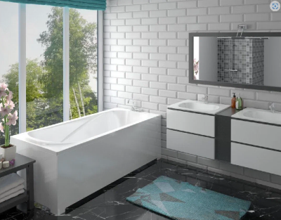 Экран торцевой для ванны "FIXEN " 750  TS750 Shruders фото в интернет-магазине Русалия