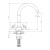 Смеситель для кухни DECOROOM DR53 (DR53028) фото в интернет-магазине Русалия