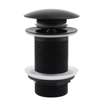 Донный клапан черный матовый без перелива BB006 CeramaLux фото в интернет-магазине Русалия