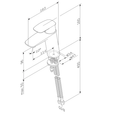 F71A02100 Spirit V2.1 смеситель д/умывальника, хром, шт фото в интернет-магазине Русалия