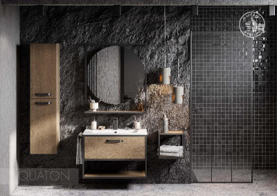 Тумба под раковину AQUATON Лофт Фабрик 80 дуб кантри 1A242401LTDY0 фото в интернет-магазине Русалия