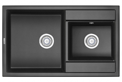 Кухонная мойка GRANULA (8201, ЧЁРНЫЙ) фото в интернет-магазине Русалия
