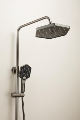 Душевая система HAIBA оружейная сталь (HB24726-3) фото в интернет-магазине Русалия