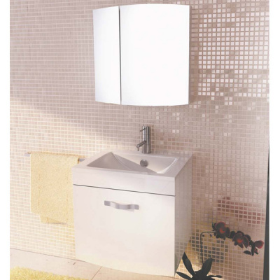 COMFORTY. Зеркало-шкаф "Лаура-60-2" белый фото в интернет-магазине Русалия