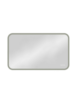 Зеркало с подсветкой Demure 1200x700 часы, антизапотевание ЗЛП1026 Continent фото в интернет-магазине Русалия