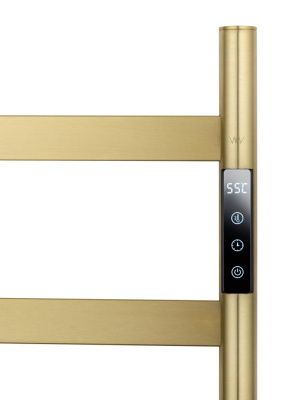 Полотенцесушитель электрический WONZON & WOGHAND ESSEN, Брашированное золото (WW-A405-BG) фото в интернет-магазине Русалия