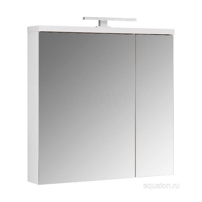 Зеркальный шкаф AQUATON Брук 80 белый 1A200602BC010 фото в интернет-магазине Русалия
