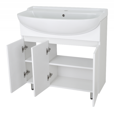 Тумба Амур 80 с раковиной Santek Балтика 80 Misty фото в интернет-магазине Русалия