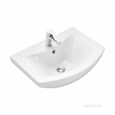 Раковина Santek Балтика 55 отверстие под смеситель 1WH501702 фото в интернет-магазине Русалия