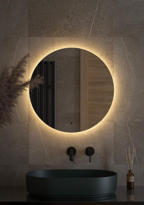 Зеркало  с LED-подсветкой настенное OPTI DEFESTO d60 см, DF 2853R фото в интернет-магазине Русалия