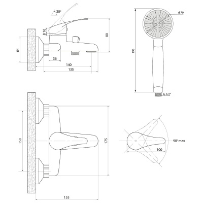 Смеситель Славен для кухни Дача В (СЛ-ОД-В30) фото в интернет-магазине Русалия
