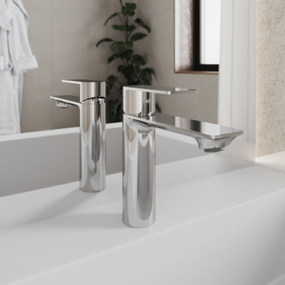 Смеситель для умывальника Milardo Maze сатин (MAZBN00M01) фото в интернет-магазине Русалия