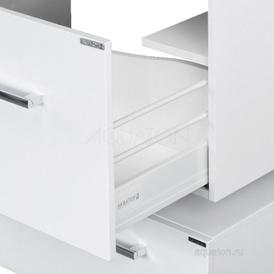 Тумба под раковину AQUATON Мадрид 120 M 1 ящик белый 1A168701MA010 фото в интернет-магазине Русалия