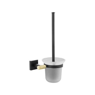 Ершик для унитаза Rose RG3000H, золото/черный фото в интернет-магазине Русалия