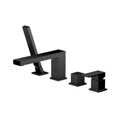 Смеситель для ванны с душем, врезной Timo Selene 2130/03Y черный фото в интернет-магазине Русалия