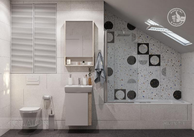 Тумба под раковину AQUATON Кантри 50 белый, дуб верона 1A257801AHB20 фото в интернет-магазине Русалия