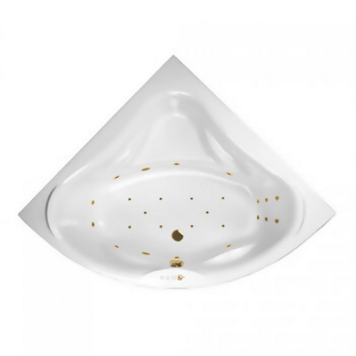Гидромассажная ванна EXCELLENT Konsul 150x150 "ULTRA" (золото) WAEX.KON15.ULTRA.GL фото в интернет-магазине Русалия