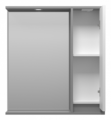 Зеркальный шкаф Balaton 75 правый (комбинированный) BAL-04075-01-01П Brevita фото в интернет-магазине Русалия