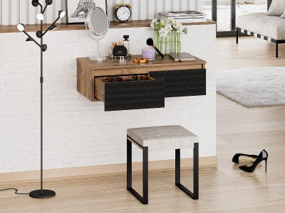 Консоль Dakota 80 на металлокаркасе (черная) DAK-019080-19-022Я Brevita фото в интернет-магазине Русалия