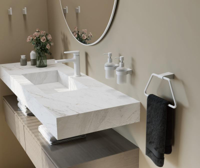 Крючок для ванной комнаты BELZ B91505-1, белый фото в интернет-магазине Русалия