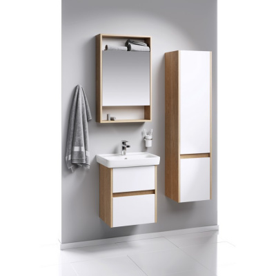 Подвесной пенал 35  дуб балтийский SIT0535DB  City Aqwella фото в интернет-магазине Русалия