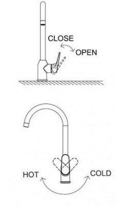 Смеситель для кухни Eler F7191238CP Bravat фото в интернет-магазине Русалия