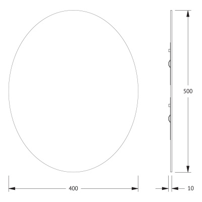 Зеркало настенное Primary EVOFORM 40х50 см, BY 0026 фото в интернет-магазине Русалия