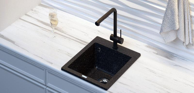 Мойка кухонная Point Динара 42 PN3004B, черный фото в интернет-магазине Русалия