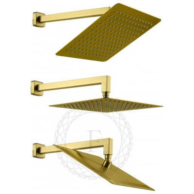 Душевая система встраиваемая FILARETE Waterfall FL1010MG, матовое золото фото в интернет-магазине Русалия