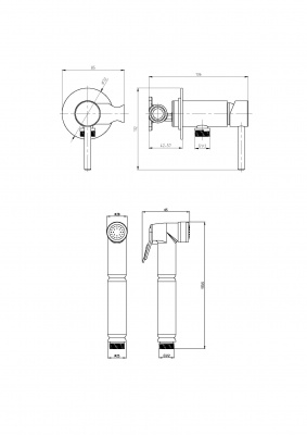 Гигиенический гарнитур 30376 Sanremo Veragio фото в интернет-магазине Русалия