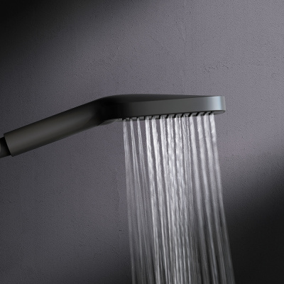 F028F022 Func Ручной душ  3 ф-ции 103х257мм, черный AM.PM фото в интернет-магазине Русалия